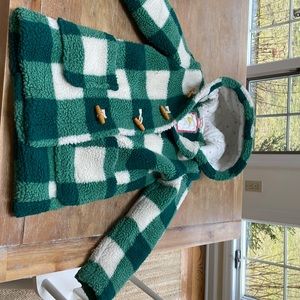 Mini boden green toggle jacket